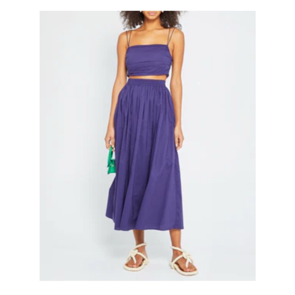 Elegant Purple Women's Two Piece Set
